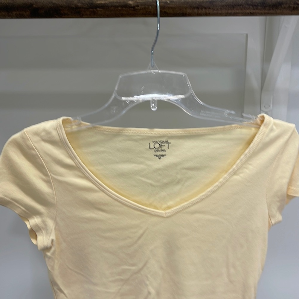 Yellow V-neck from Ann Taylor LOFT Petite | Size SP